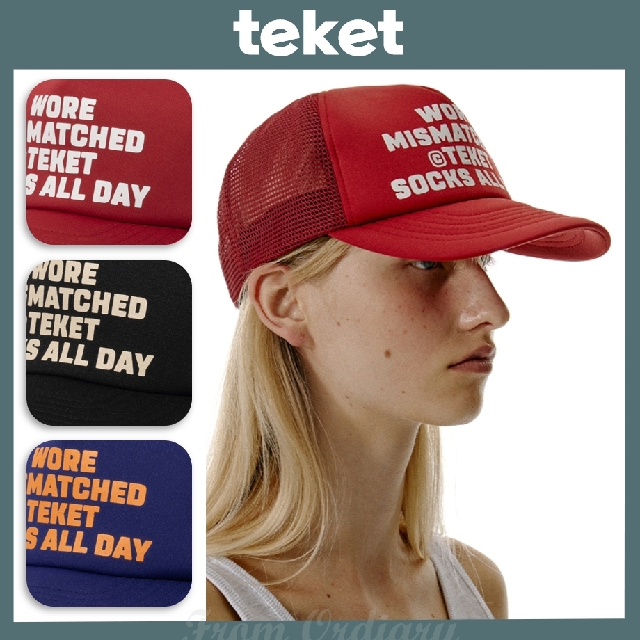 [teket] Mismatch Trucker Cap ★大人気★