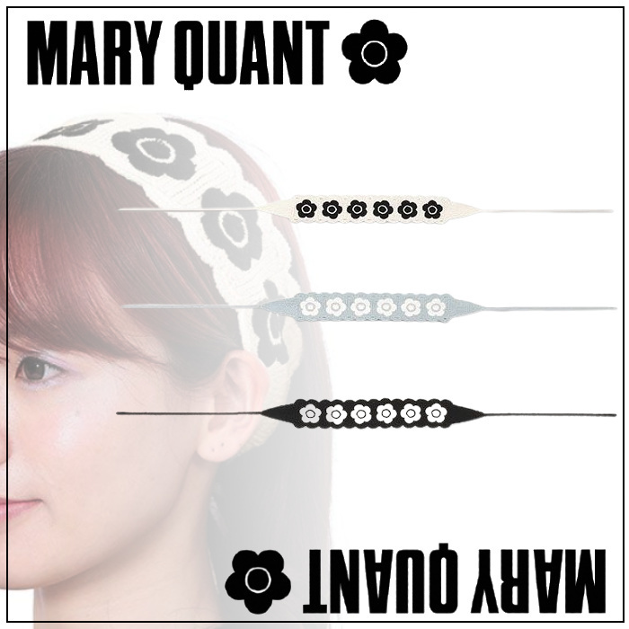 2-5日着 MARY QUANT クロッシェデイジー コットン ヘアバンド