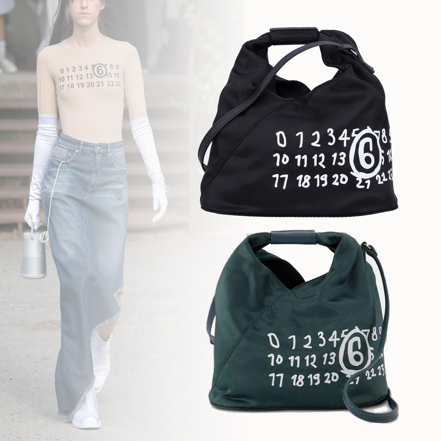 ◆MM6 Maison Margiela◆プリント・クロスボディバッグ
