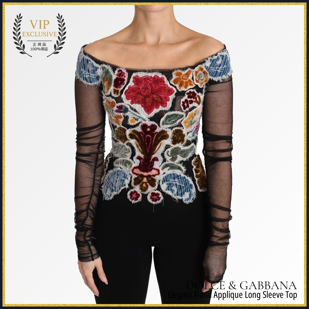 【VIP価格】DOLCE & GABBANA Floral Applique Top