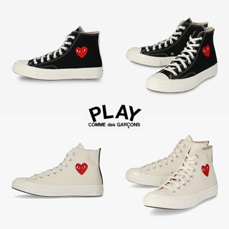 COMME DES GARCONS PLAY★レッドハート ハイカットスニーカー2色