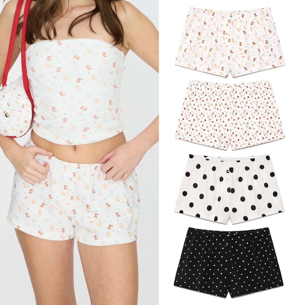 ショートパンツ GLOWNY WILD BUTTON SHORTS 5BJH1401