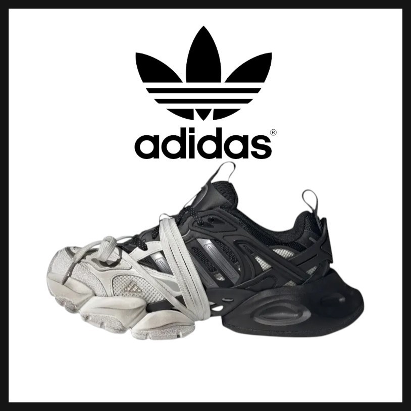 ★人気★ Adidas XLG Runner Deluxe Sneakers White Black