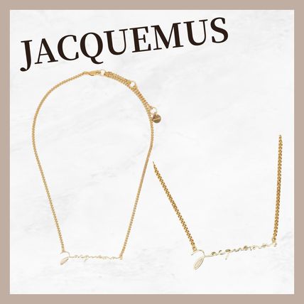 国内発【JACQUEMUS】Jacquemus シグネチャーロゴ/ネックレス 関税込】JACQUEMUS ジャックムス チェーン ネックレス ロゴ