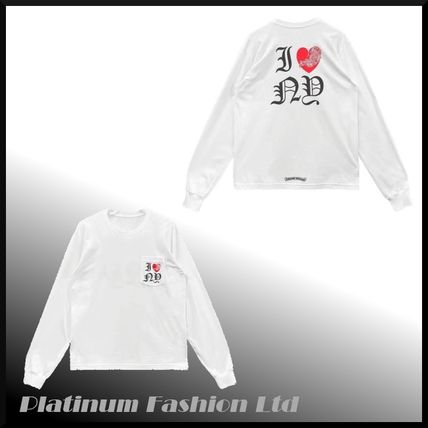 希少品♪【CHROME HEARTS】アスペンフローラル ロングTシャツ 白 CHROME HEARTS クロム・ハーツ ASPEN SCROLL LS T-SHIRT WHITE