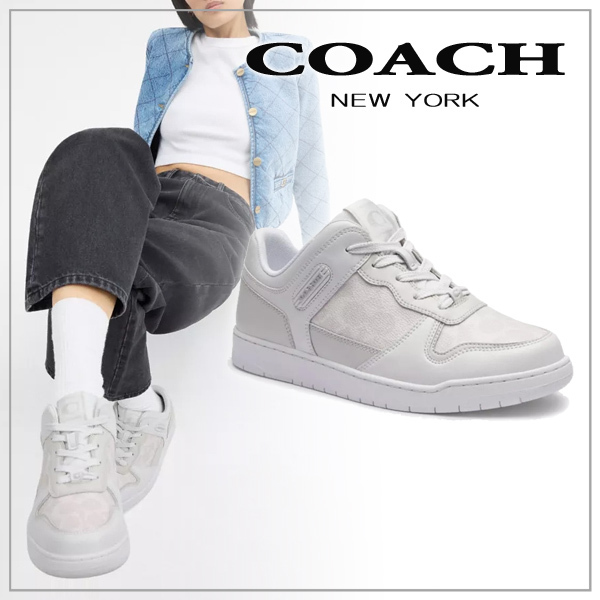 【COACH】コーチ C201 ロー トップ スニーカー・キャンバス