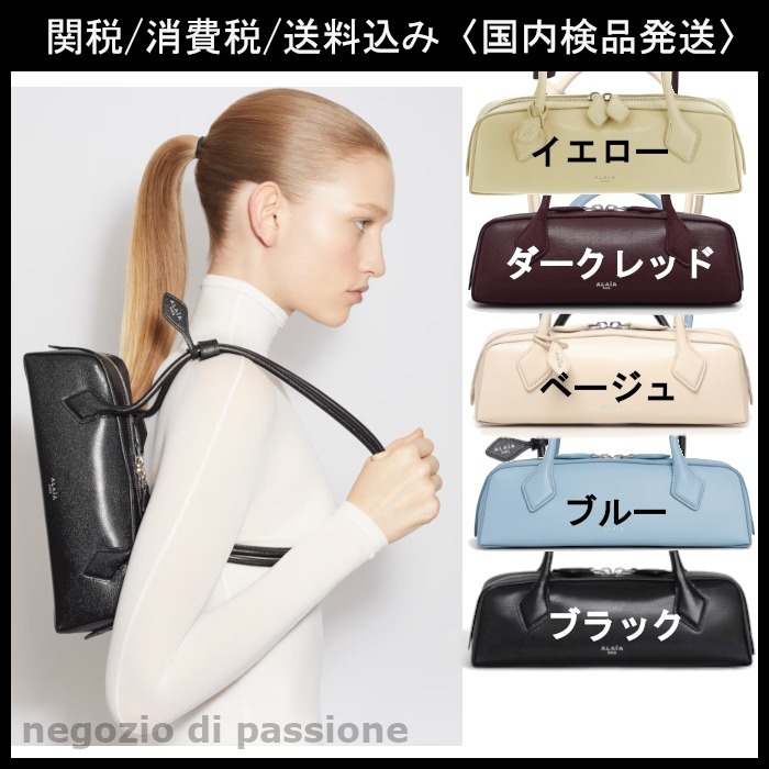ALAIA LE TECKEL ゴート レザー スモール バッグ 2WAY ロゴ