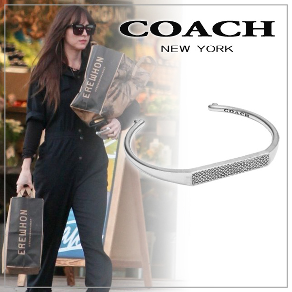 【COACH】コーチ スターリング シルバー シグネチャー ID カフ