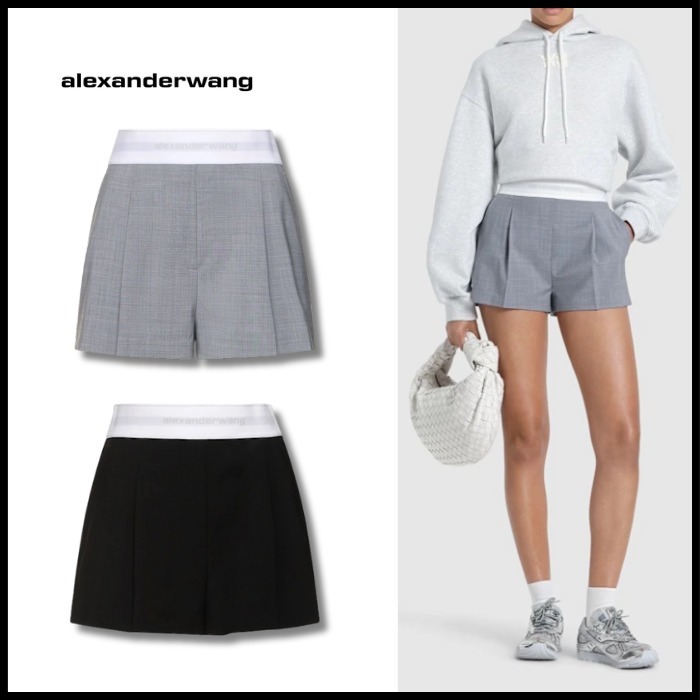 【Alexander Wang】 ハイウエストウールショートパンツ