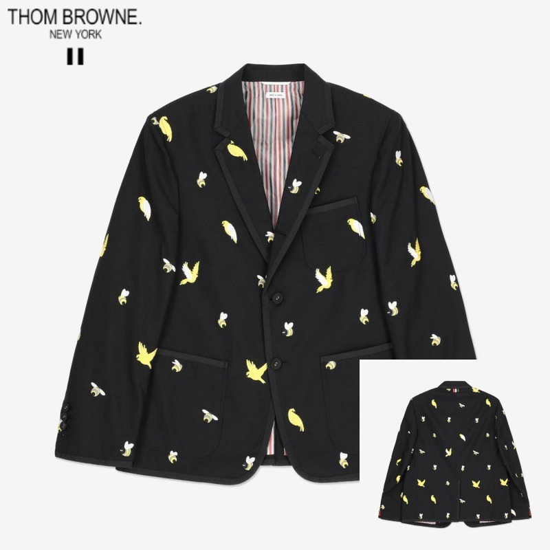 THOM BROWNE★2025 SS★ アロー＆ビース ジャケット (ブラック)