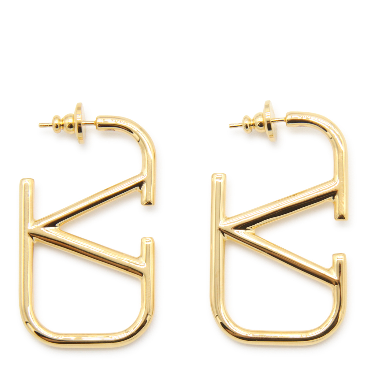 イヤリング VALENTINO GARAVANI GOLD TONE BRASS EARRINGS