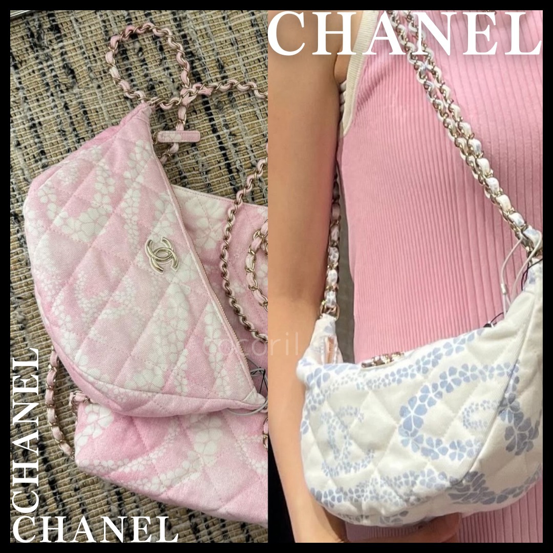 25ココビーチ【華やかなデザイン】◆CHANEL◆ラージホーボー