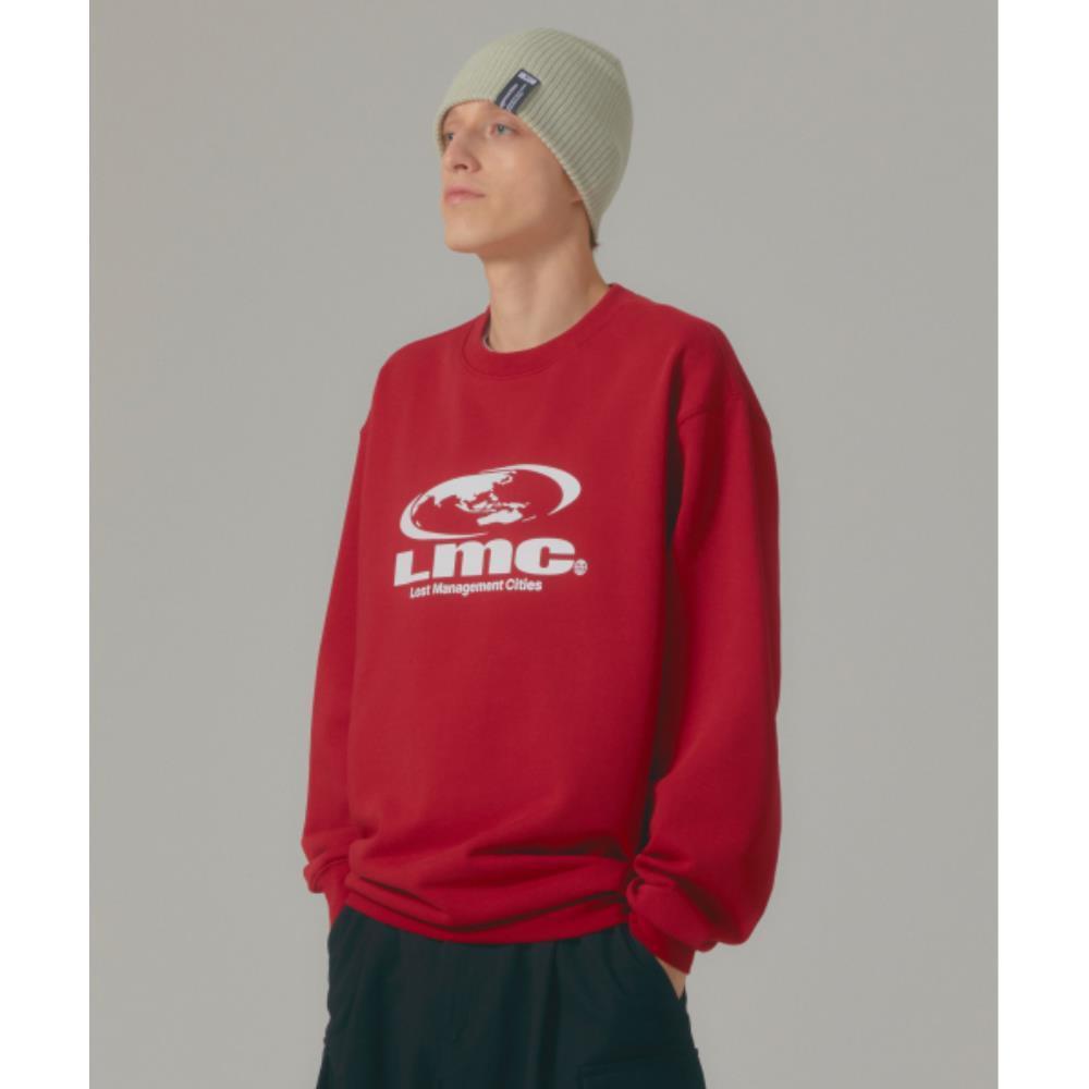 Tシャツ・カットソー LMC OVAL GLOBE SWEATSHIRT red 0LM44FSW151RED