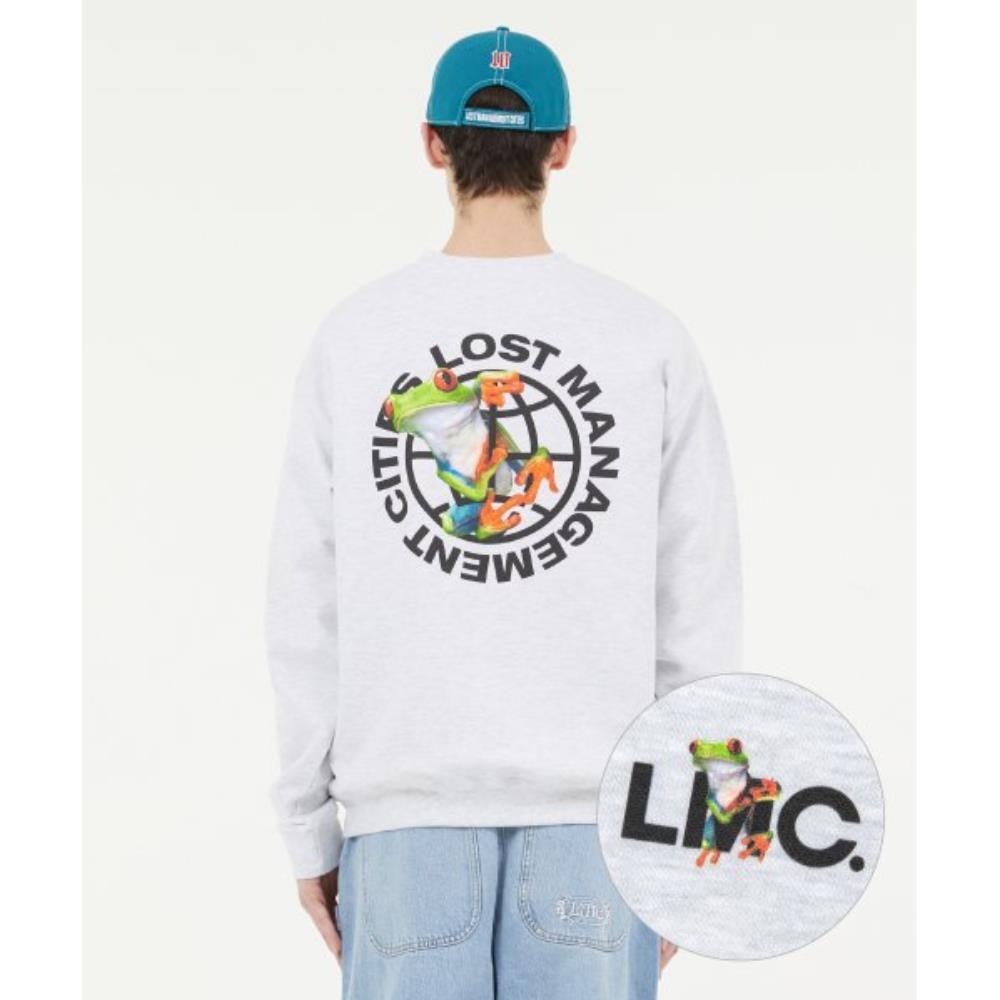 Tシャツ・カットソー LMC FROG SWEATSHIRT light heather gray 0LM23SSW104LHG