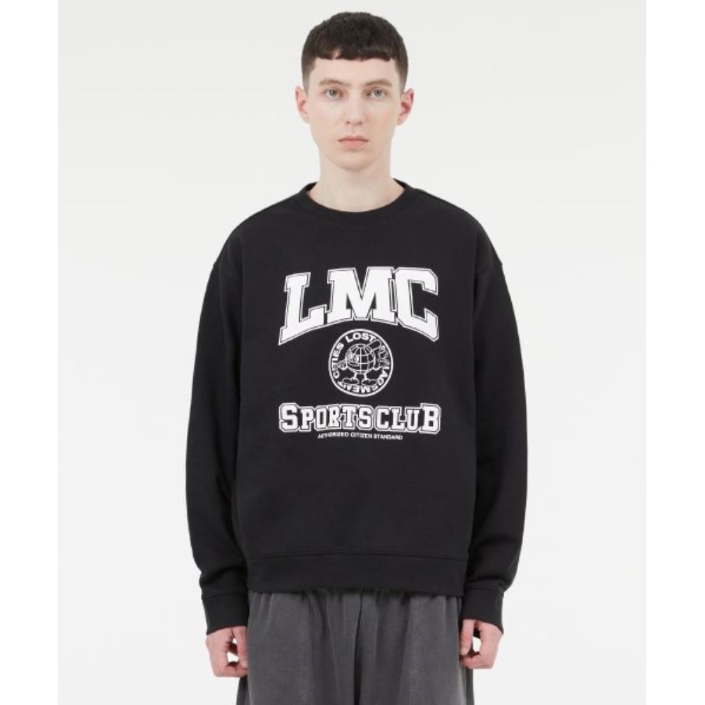 Tシャツ・カットソー LMC EARTH MAN COLLEGE SWEATSHIRT black 0LM23SSW109BLK