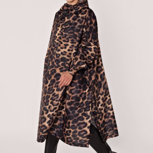 “RAINKISS” RAIN PONCHO Dark Leopard
