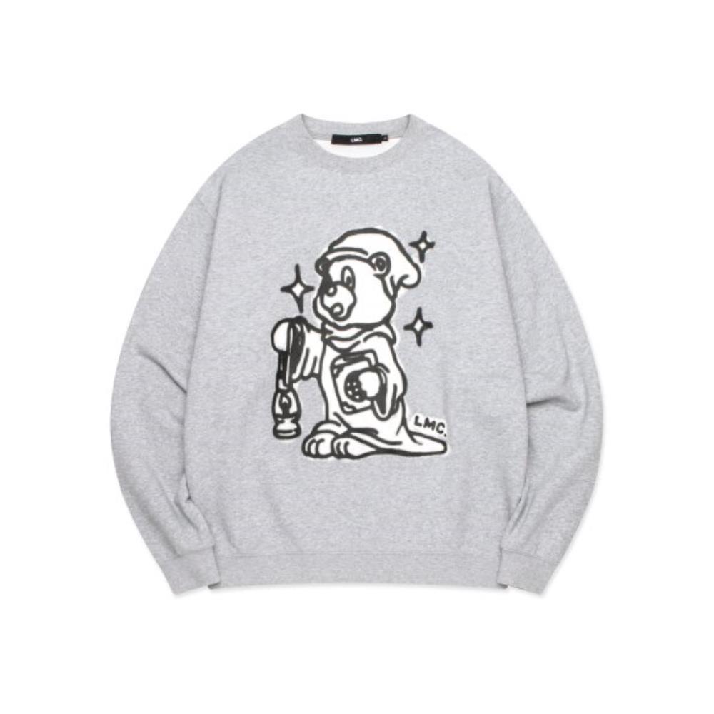 Tシャツ・カットソー LMC SPRAYED BEAR SWEATSHIRT heather gray 0LM24SSW102HGY