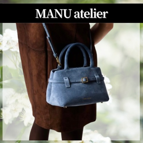【セレブ愛用】MANU atelier◆Le Cambon 25 ブルー スエード