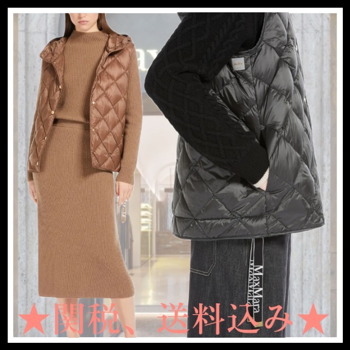 アウトレット★Max Mara★trefa ロゴダウンベスト