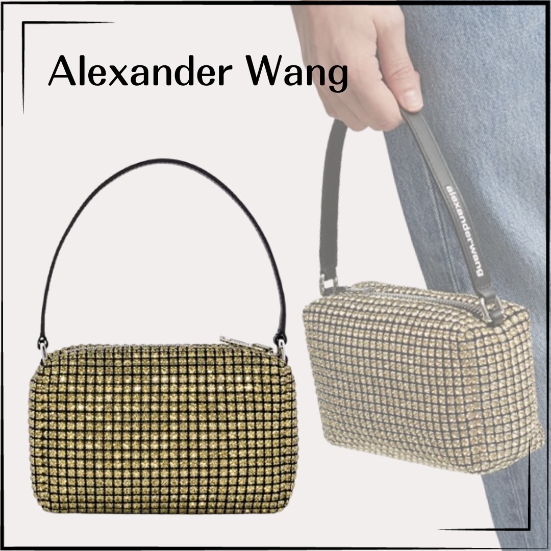 【Alexander Wang】関税込☆Heiress ミディアムポーチ ゴールド