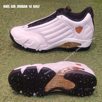 NIKE★AIR JORDAN 14 GOLF★WHITE/BLACK/METALLIC COPPER