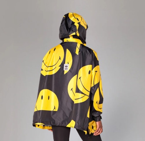 “RAINKISS” Anorak スマイリー Black/Yellow