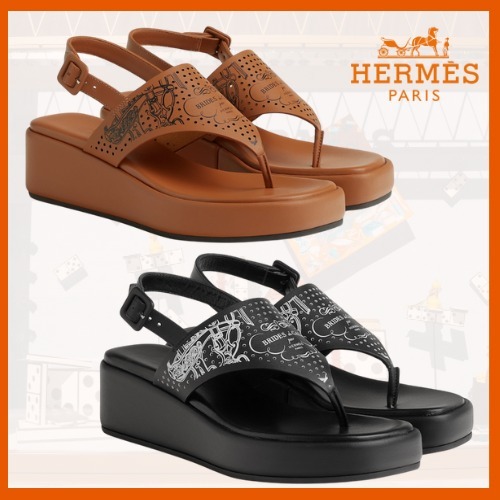 【シンプルでおしゃれ☆】☆HERMES Karima サンダル