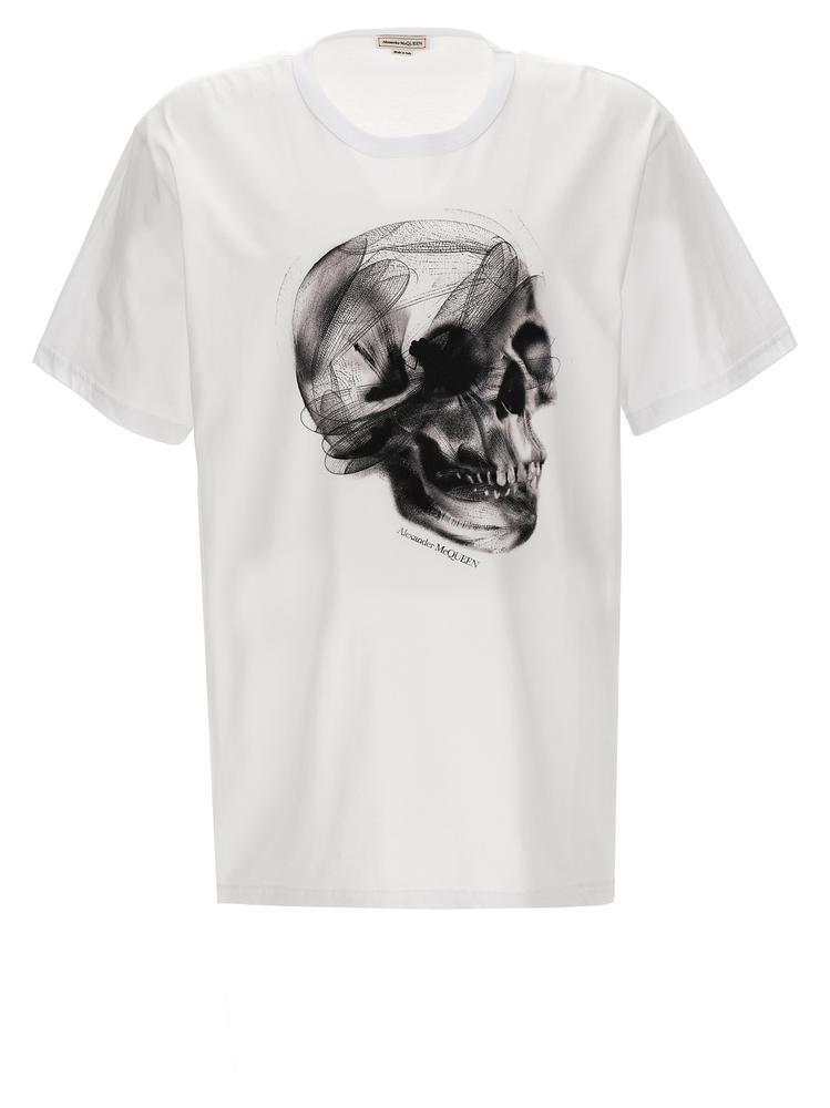 【ALEXANDER MCQUEEN】White cotton t-shirt Tシャツ