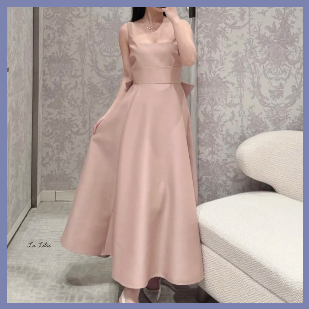 【国内発送☆上品】DIOR フレア ミディドレス ワンピース