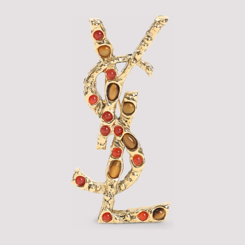 アクセサリーその他 Saint Laurent FW25 BROCHE CASSANDRE (833952 YOTPS 7778)