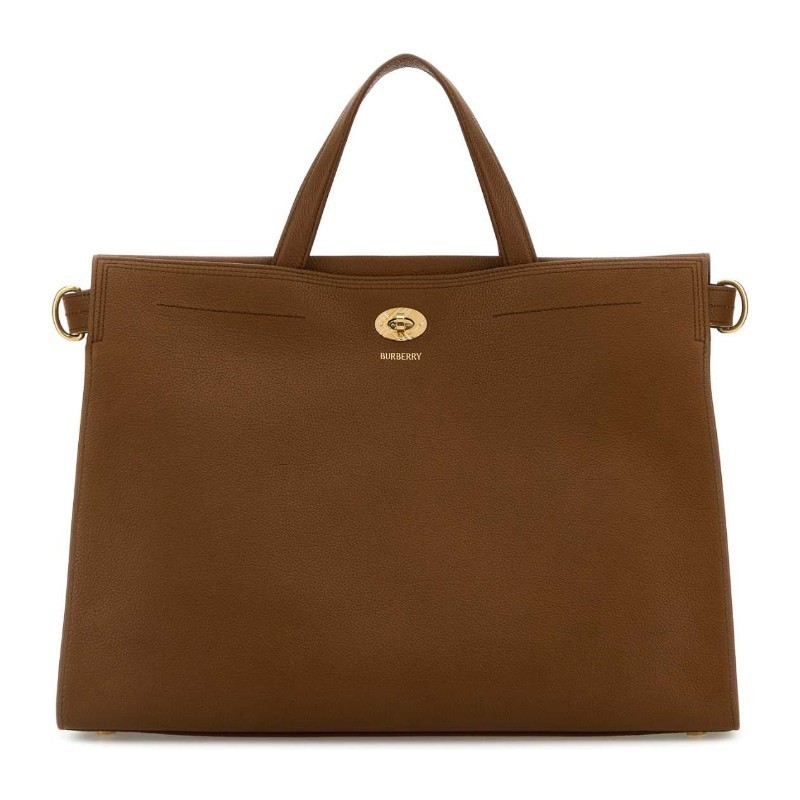 トートバッグ Burberry Caramel leather medium Cotswolds handbag