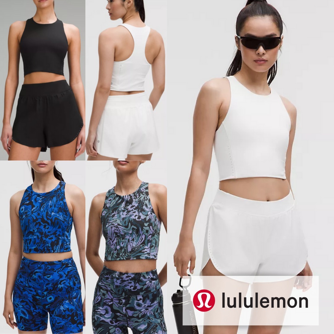 【lululemon】ポケット付き Swift Speed クロップ B/C タンク