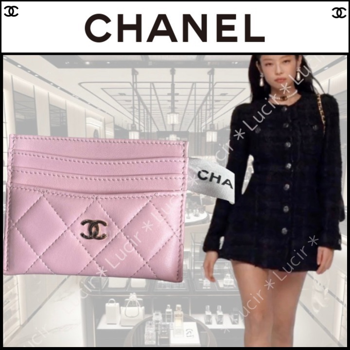 輝きを添えて☆CHANEL カードケース 限定カラー ピンク