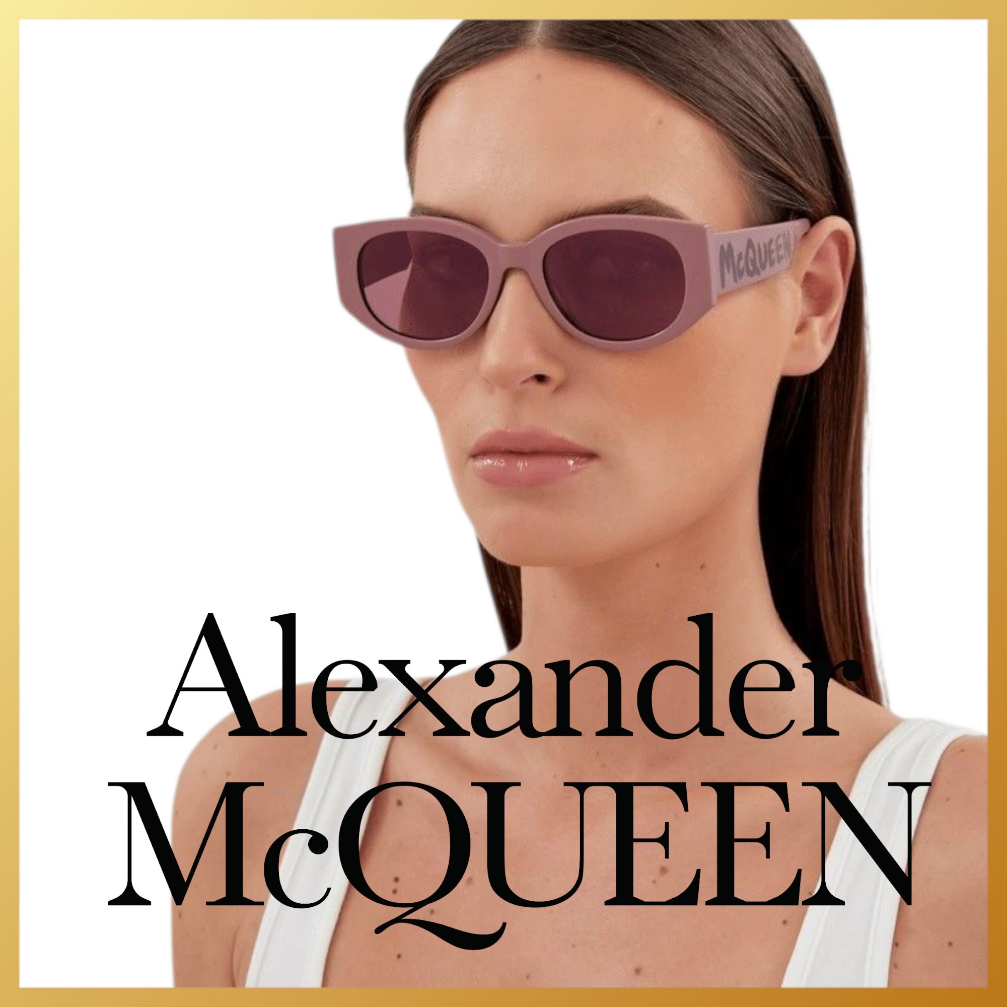 ● Alexander Mcqueen ● サングラス Pink / Pink Gradient 54mm