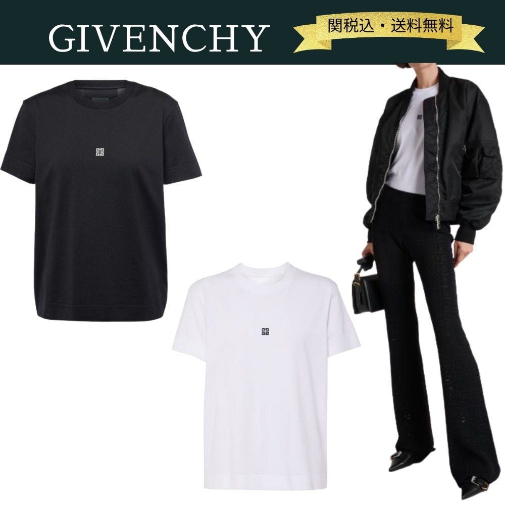 【関税・送料込】GIVENCHY 4Gコットンジャージー半袖Tシャツ