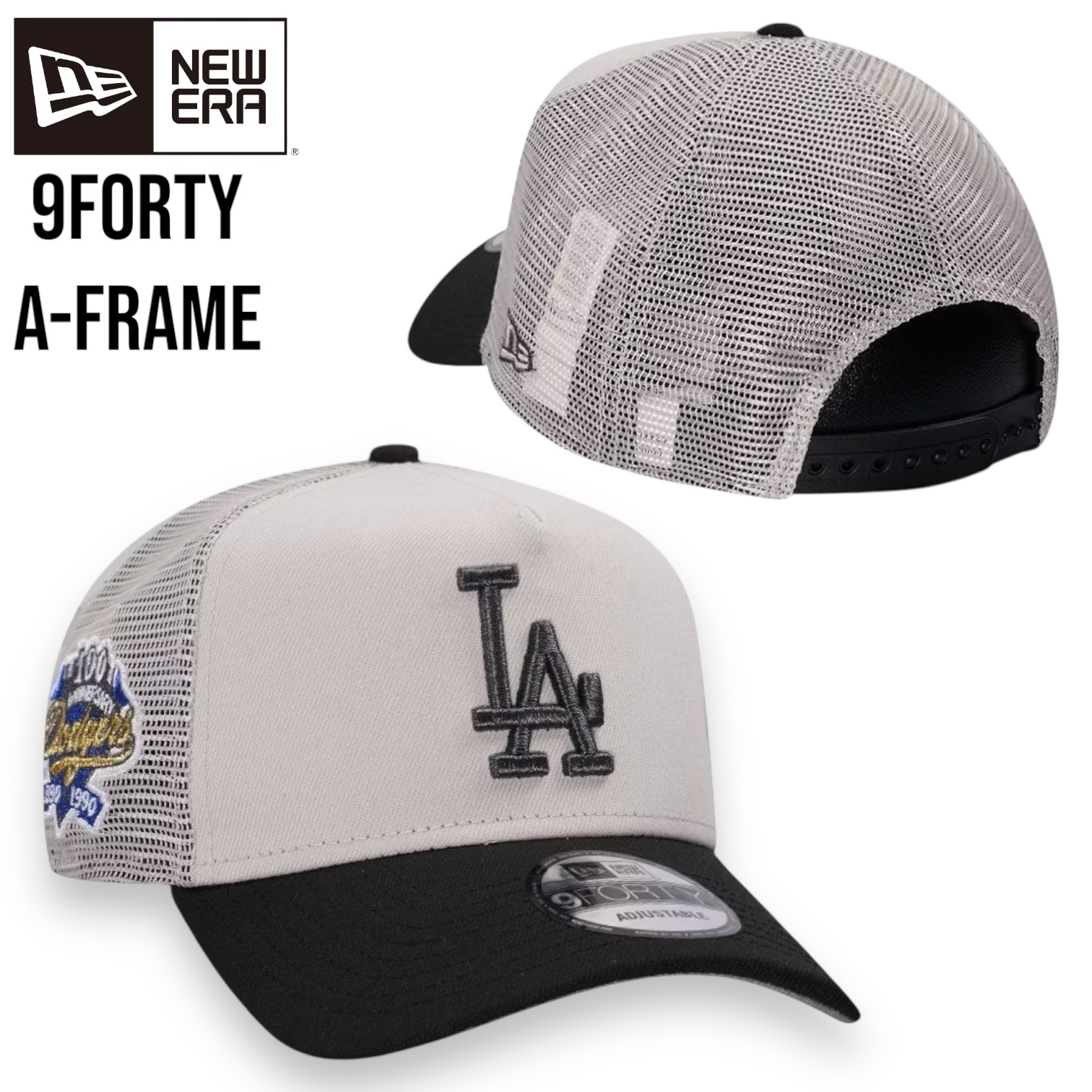 NEW ERA ドジャース 9FORTY ニューエラ グレー メッシュ