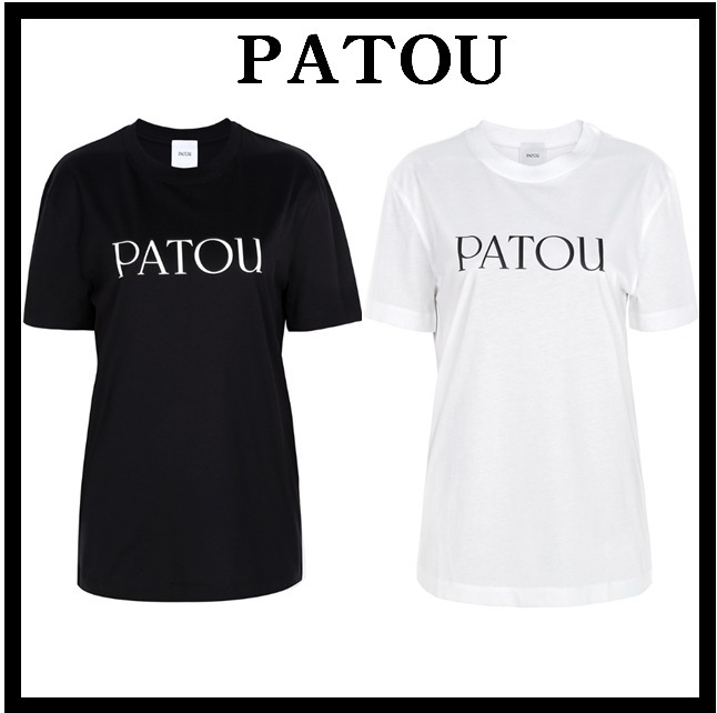 ★関税込★PATOU★パトゥ ロゴプリント コットン 半袖Tシャツ★