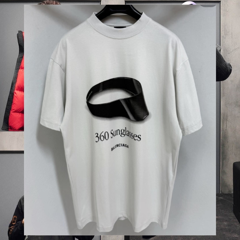 洗練された バレンシアガ Tシャツ 360 SUNGLASSES コットン ロゴ