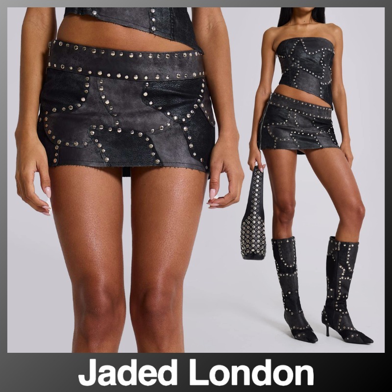JADED LONDON Shadow Studded Mini Skirt 送料/関税込