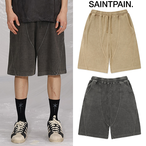 [SAINTPAIN]★25SS★CURVED PIGMENT SWEAT SHORTS★関税込