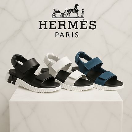 【HERMES】超軽量ソール×ナッパ ☆ サンダル Junior