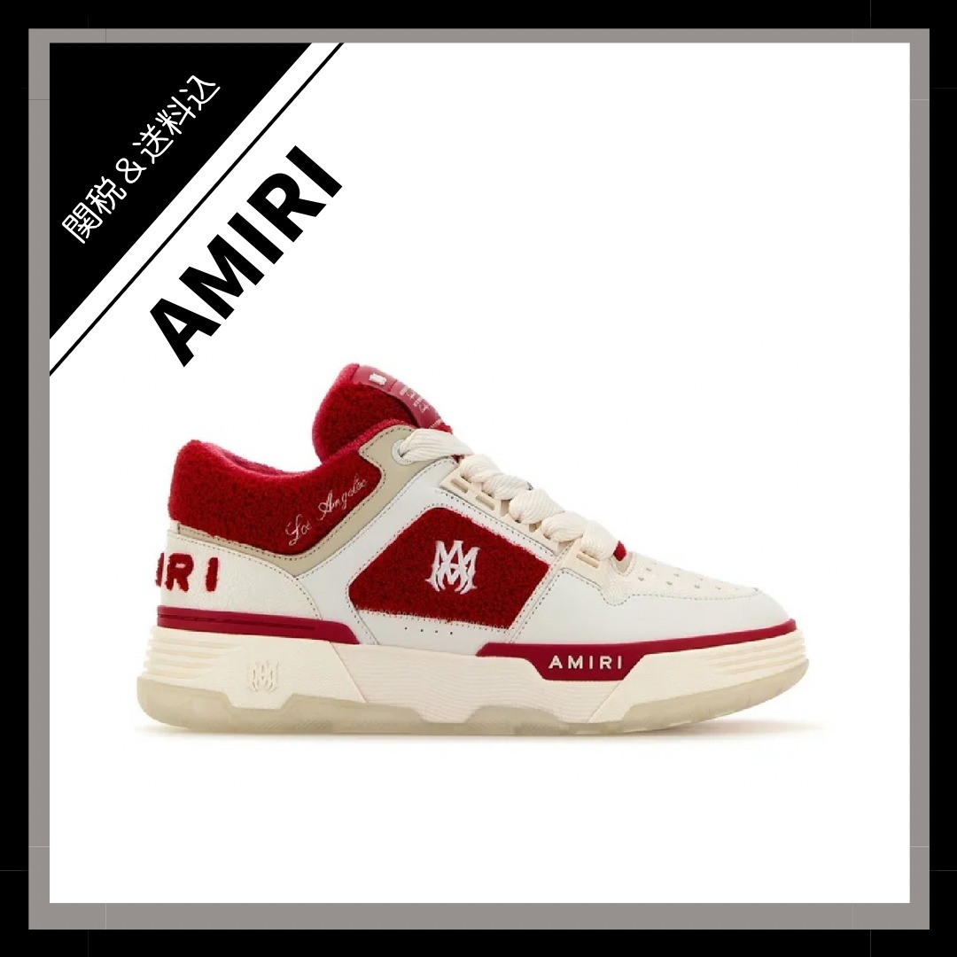 残りわずか!!*Amiri*バーシティ MA-1 ロゴパッチ スニーカー