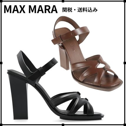 【関税送料込み】Max Mara Valaheel  サンダル マックスマーラ/サンダル/白×ブラウン/サイズ：36の買取実績