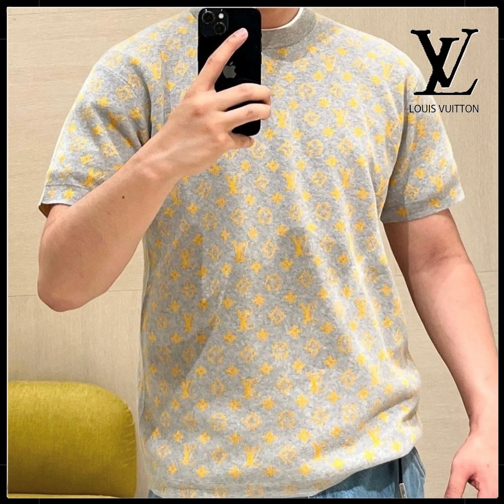 【お洒落で上品】Louis Vuitton モノグラム クルーネックTシャツ