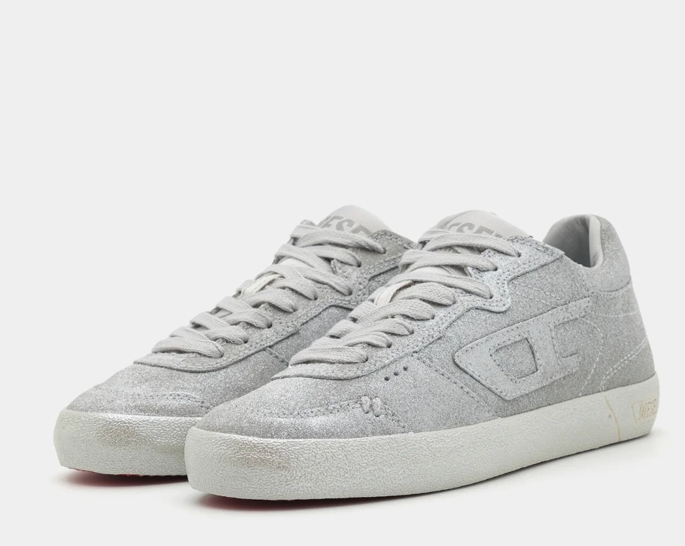 DIESEL スニーカー ローカット ロゴ シルバー ディーゼル