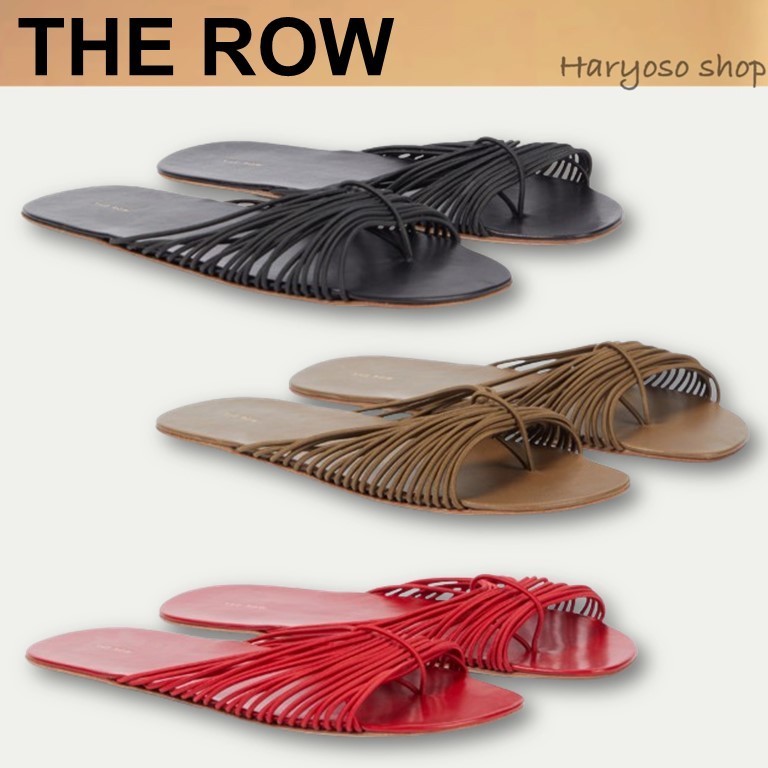 VIP価格★The Row★Sara レザー スライドサンダル