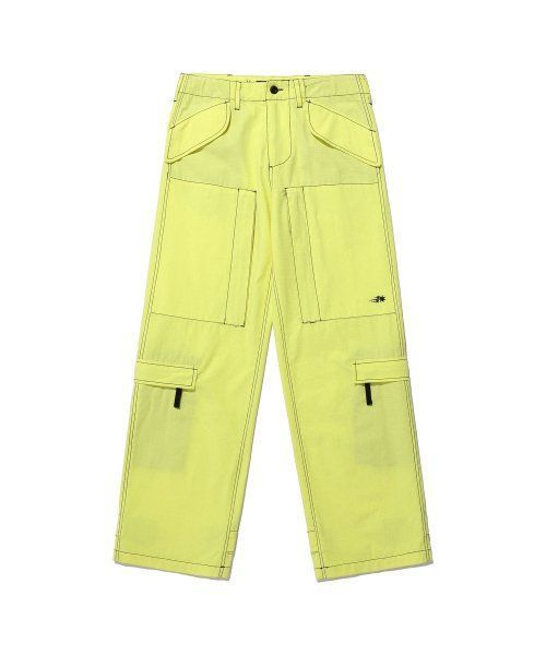 パンツ [NICEGHOSTCLUB]CHOPPER ART WIDE PANTS_YELLOW(NG2ESUPA13A)