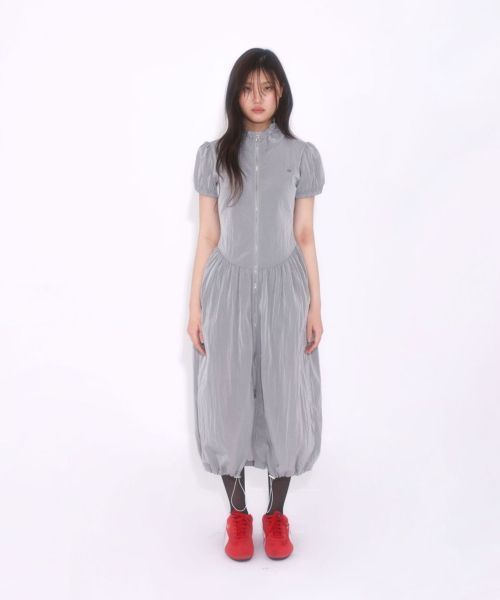 【LOULOUSEOUL】Yucca Nylon Dress (Gray)