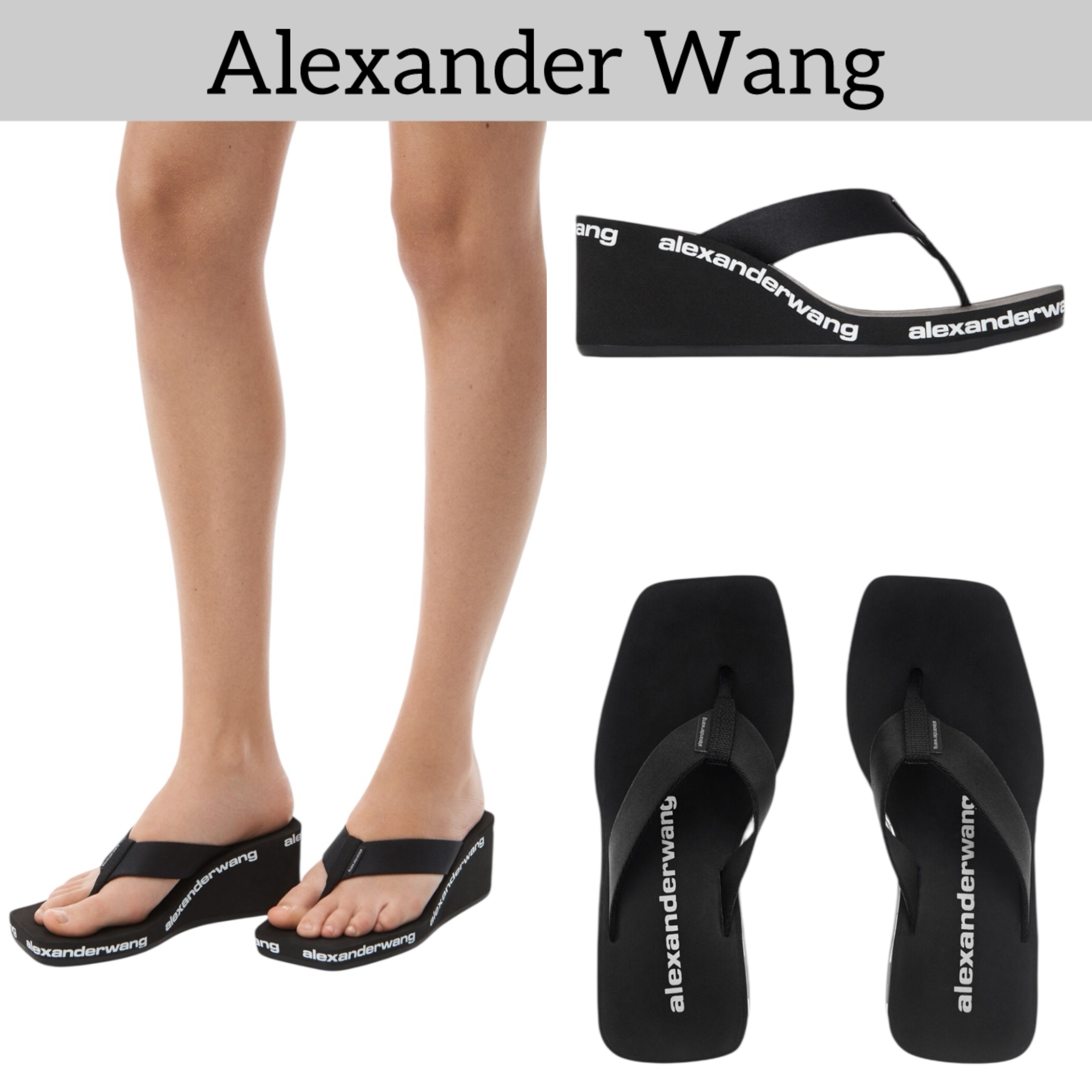 美脚効果*軽量★Alexander Wang ウェッジソール ビーチ サンダル