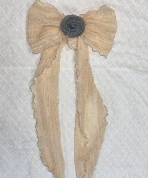 【LOULOUSEOUL】My Rose Scarf (Cream)